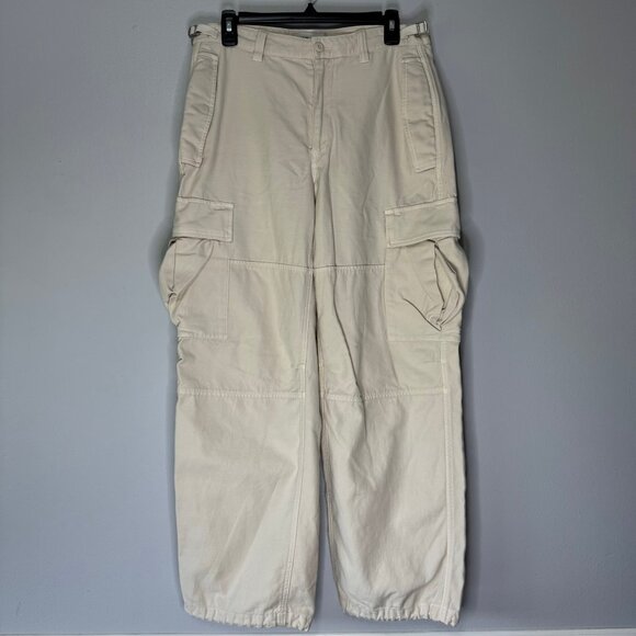 TNA Aritzia Pants Women's Cargo Baggy Relaxed High Waisted Retro 90's Y2K Sz 8 - Picture 2 of 10